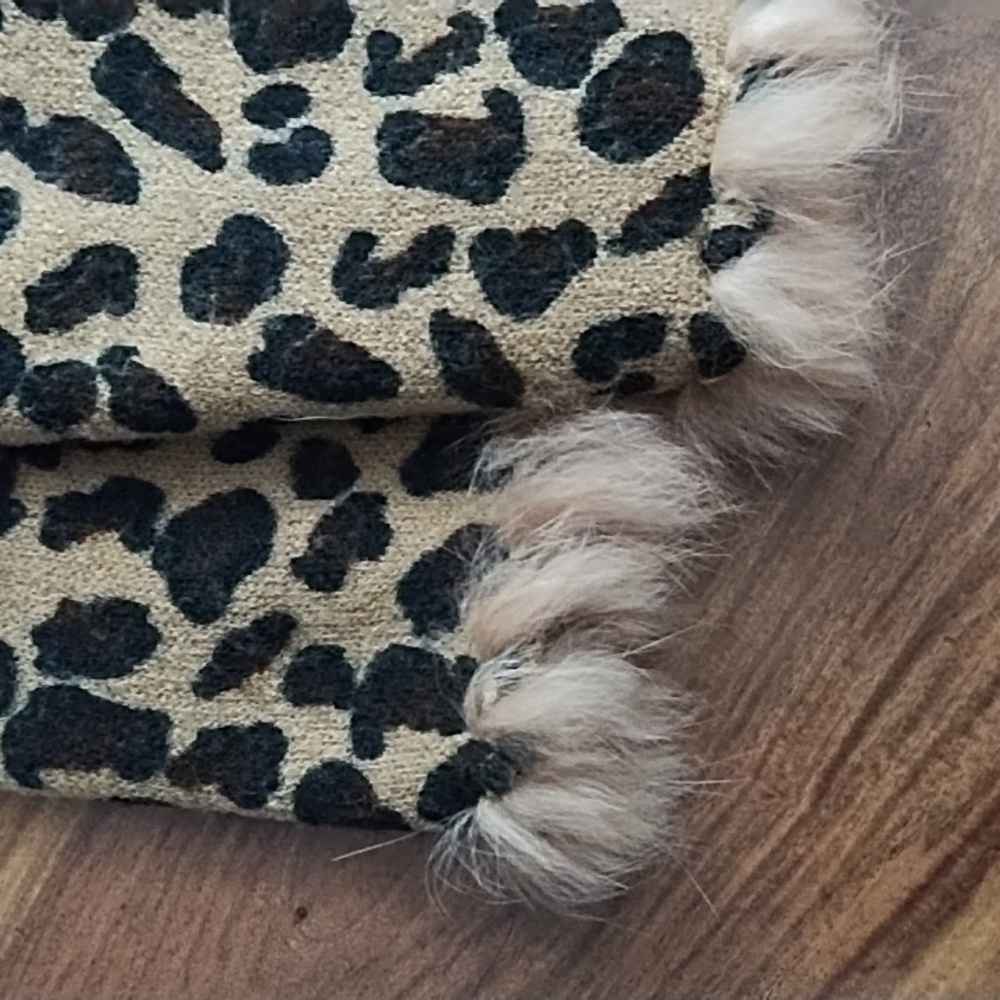 Lapin Pashmina🐰 Rabbit Fur Trimmed